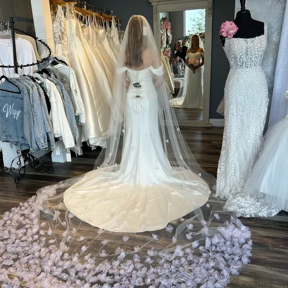 Sophia Tolli Off-Shoulder White Wedding Dress - Picture 4 of 4